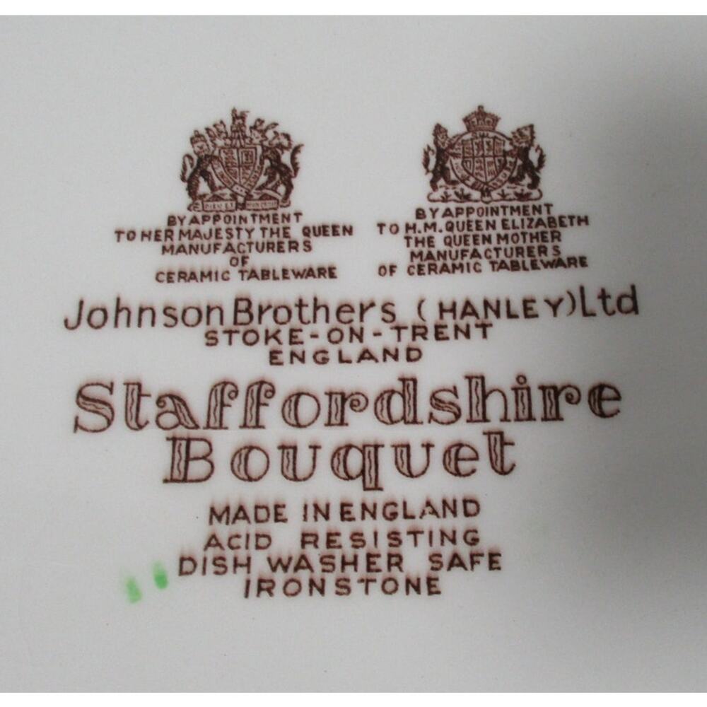 Vintage Johnson Bros. Staffordshire Bouquet Large Oval Platter Ironstone - Picture 4 of 4